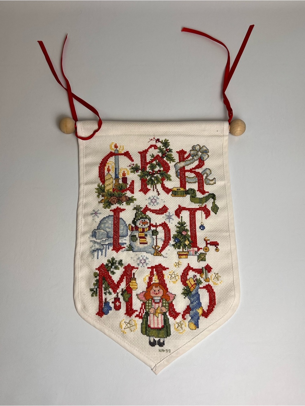 Needle Treasures Counted Cross Stitch Christmas Letters Complete